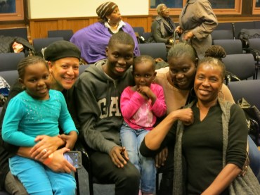 With Producer Leslie Saltus-Evans and the Bayo Family