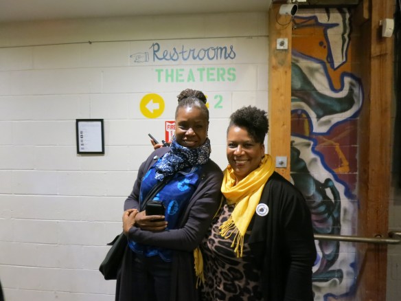 Joyce Guy and Adrienne Anderson, Founder and Artistic Director of International Black Women's Film Festival